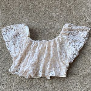 Lace crop top
